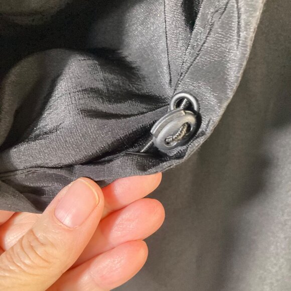 Womens Mycra Pac Now Raincoat Black Funnelneck Oversized XS Black - Picture 5 of 10